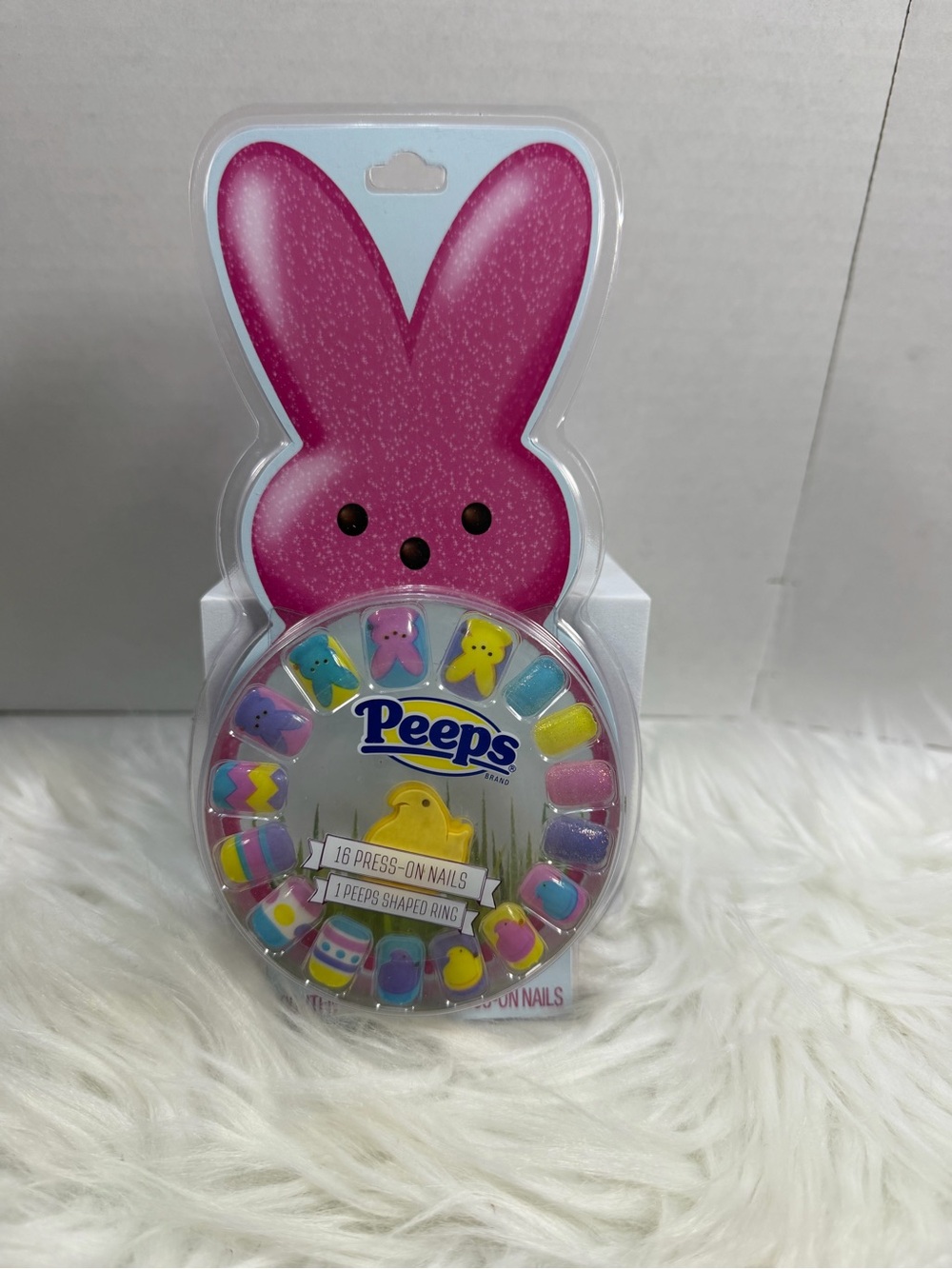 🩷5/$10🩷 Peeps  Easter Press-On Nails – Pink Multicolor 16-Piece Set